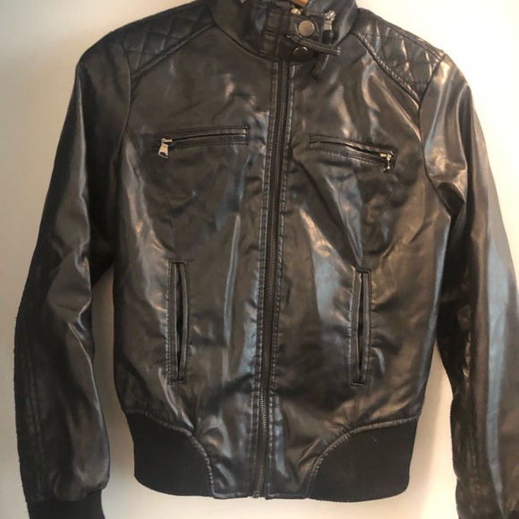 50% OFF BUNDLED🫶🏻CI SONO L Black Leather Style Jkt - Picture 5 of 8